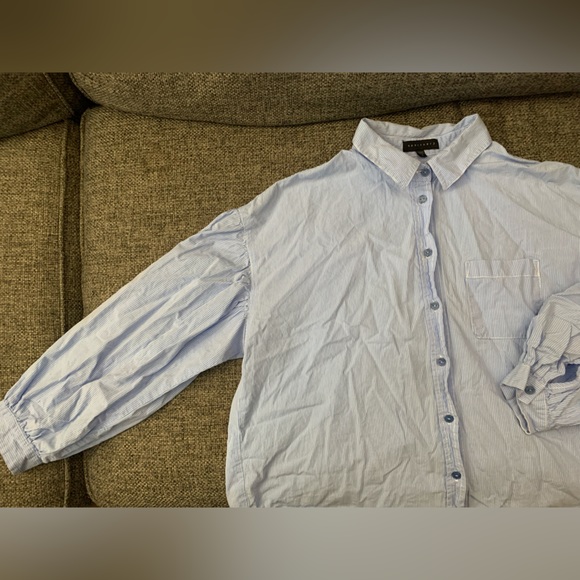 SANCTUARY Bubble Sleeved Tunic Button-up Top - Picture 4 of 5